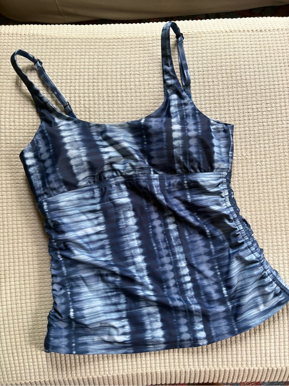 Women's Navy Tie-Dye prAna Swim Top